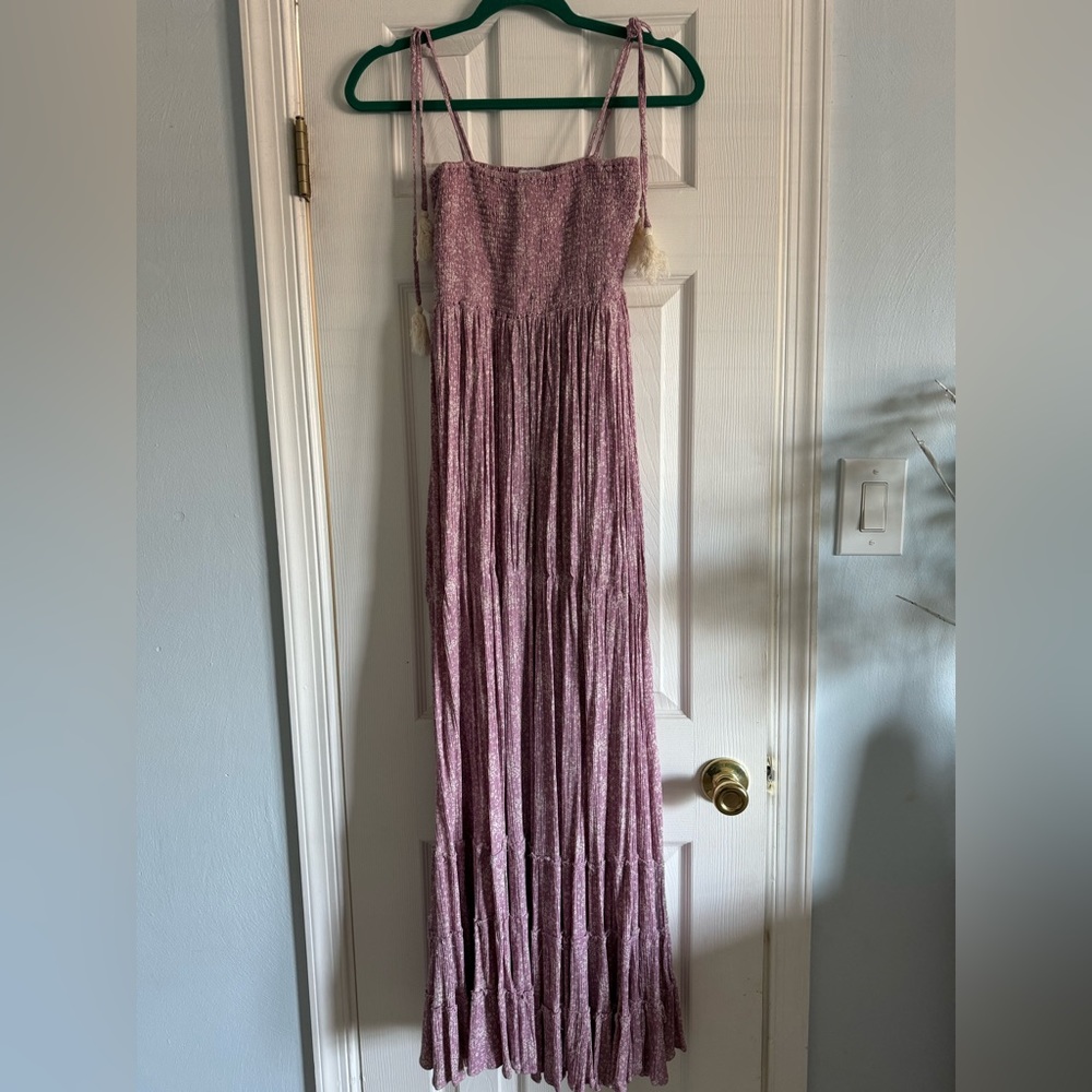 Vici Purple (lilac) and white floral maxi dress